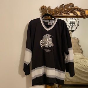 authentic vintage planet hollywood hockey jersey